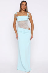 Compliment Me Maxi Dress Baby Blue