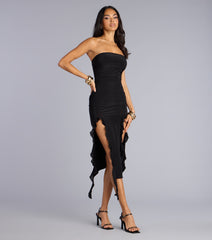 Can’t Look Away Tube Midi Dress