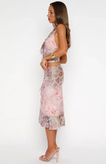 Let It Breathe Midi Skirt Paisley Dreams