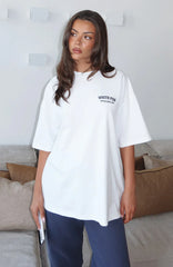 Can't Miss It Oversized Tee White
