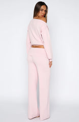 Can't Find The Words Knit Pants Pink