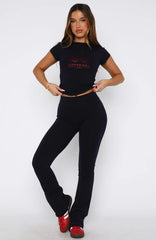 Made With Love Flare Pants Navy