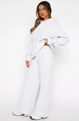 Vol. 1 Wide Leg Sweatpants Grey Marle