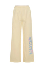 Daydreamers Madeline Wide Leg Sweatpants Lemon