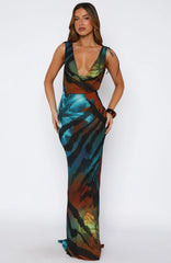 Amore Maxi Dress Teal Mirage