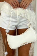 Lotus Shoulder Bag Cream PU