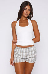 The Fast Life Halter Top White