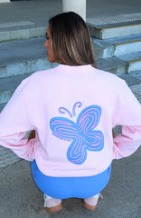 Free Spirited Oversized Sweater Pink