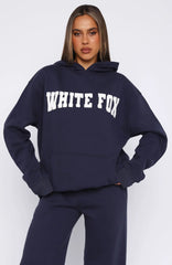 Shout It Out Oversized Hoodie Navy