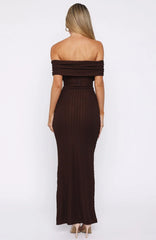 Unwritten Chapters Maxi Dress Chocolate
