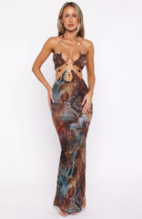 The Empress Maxi Dress Ophidian Feather