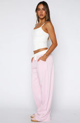 True Feelings Wide Leg Pants Baby Pink