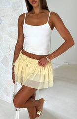 A Little Crush Mini Skort Lemon