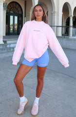 Free Spirited Oversized Sweater Pink