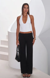 Claim You As Mine Pants Black Pinstripe