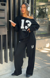 Only One Left Track Pants Black
