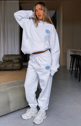 With Love Always Sweatpants Grey Marle