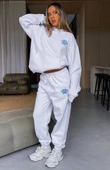 With Love Always Sweatpants Grey Marle