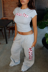 From The Archives Jaxx Baby Tee Dark Grey Marle