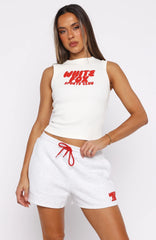 Club 14 Allie Lounge Shorts Grey Marle