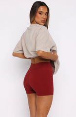 Club 14 Peyton Bike Shorts Burgundy