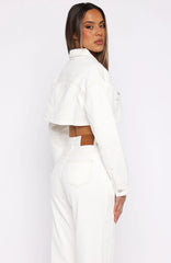 Love You Again Denim Jacket Off White
