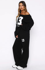 Only One Left Track Pants Black