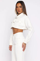 Love You Again Denim Jacket Off White