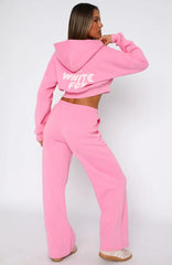 Offstage Wide Leg Sweatpants Bubblegum