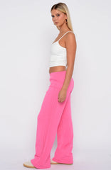 Stuck In The City Track Pants Hot Pink