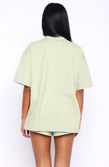 Can't Miss It Oversized Tee Sage