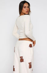 Bedtime Glow Long Sleeve Pyjama Top Cream