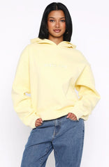 Stay Lifted Oversized Hoodie Lemon