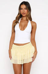 A Little Crush Mini Skort Lemon