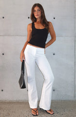 Getting You Close Pants White Pinstripe