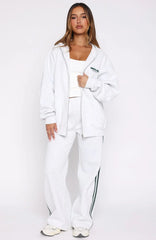 Lucky Thirteen Charise Wide Leg Sweatpants Grey Marle