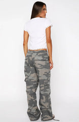Hidden Waterfalls Cargo Pants Camo Print