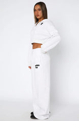 From The Archives Charli Wide Leg Sweatpants Grey Marle