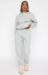 Love Me Tender Sweatpants Dark Grey Marle