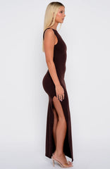 Don't Want To Be Apart Maxi Dress Dark Chocolate