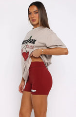 Club 14 Peyton Bike Shorts Burgundy