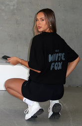 Offstage Back Graphic Oversized Tee Onyx