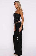 Hello Lover Pants Black