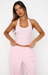 Make It Or Break It Halter Top Pink