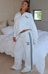 Lucky Thirteen Charise Wide Leg Sweatpants Grey Marle