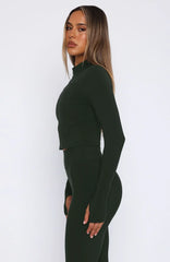 Times Up Crop Jacket Forest