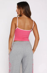 Lucky Thirteen Shaya Singlet Hot Pink