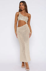 Turritella Treasure Crochet Maxi Dress Shell