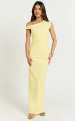 Genie Maxi Dress Off The Shoulder Dress in Yellow