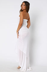 Still Got It Mesh Maxi Dress White